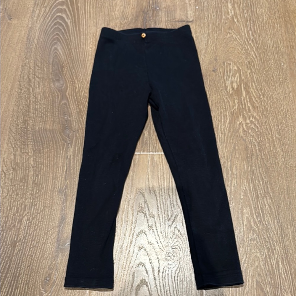 Zara Black Ribbed Leggings